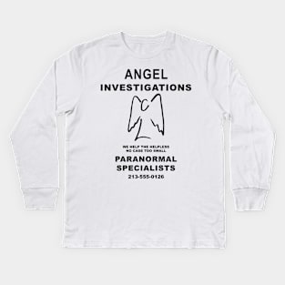 Angel Investigations Kids Long Sleeve T-Shirt